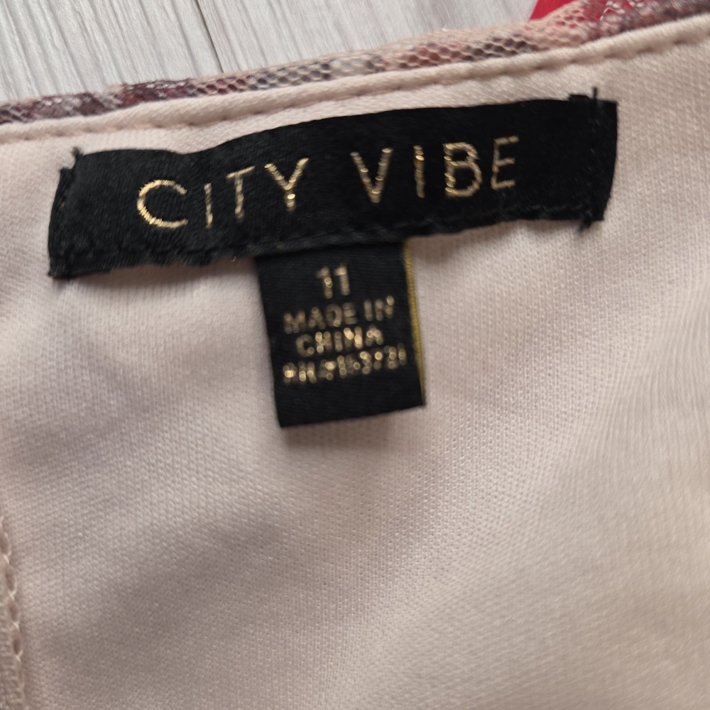 NEW City Vibe Maxi Dress 11 Pink Floral Halter Plunge Neck Glitter Sparkle Tulle - Picture 11 of 11